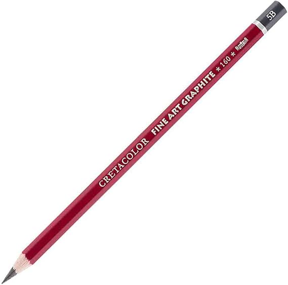 CRETACOLOR Fine Art Red Graphite Pencil, 5B