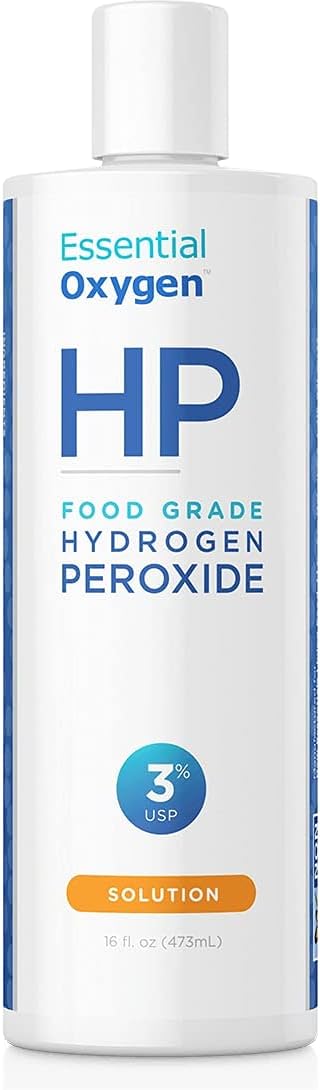 Essential Oxygen Plus Hydrogen Peroxide 3% Food Grade, 16 Ounce