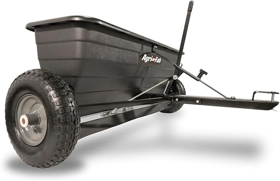 Agri-Fab Tow Behind Lawn and Garden Drop Spreader for Seed, Fertilizer, Salt and Ice Melt, 175 lb Capacity with 42 In Spread Width
