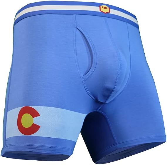 SHEATH Men's 4.0 Colorado Edition Boxer Briefs - Blue - 3X (48-50")