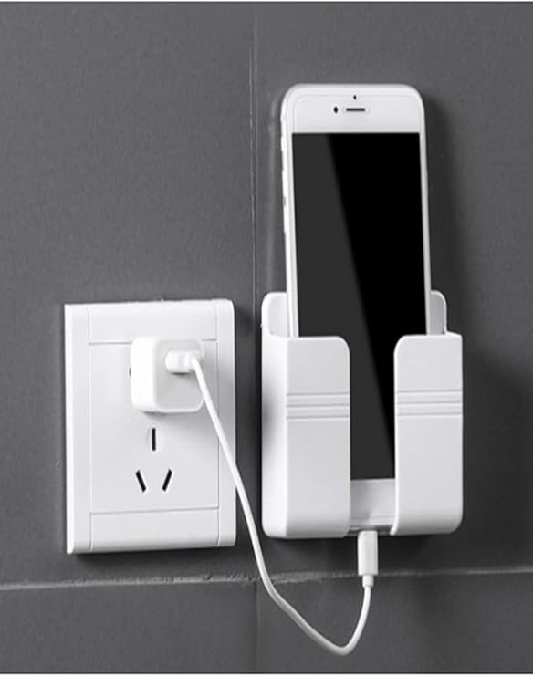 Mobee Telefon Ve Kumanda Standı Plastik Duvar Üstü Sabitleyici