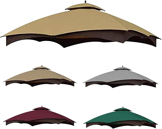 SCOCANOPY Khaki Replacement Top for Lowe's Allen Roth 10X12 Gazebo Model #GF-12S004B-1