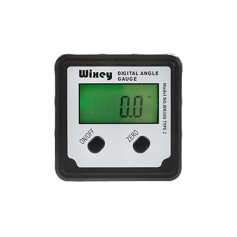 Wixey Digital Angle Gauge | Digital Angle Finder for Table Saw & Miter Saw (Magnetic) Precision Bevel & Compound Angle Measuring Tool for Woodworking with Backlight