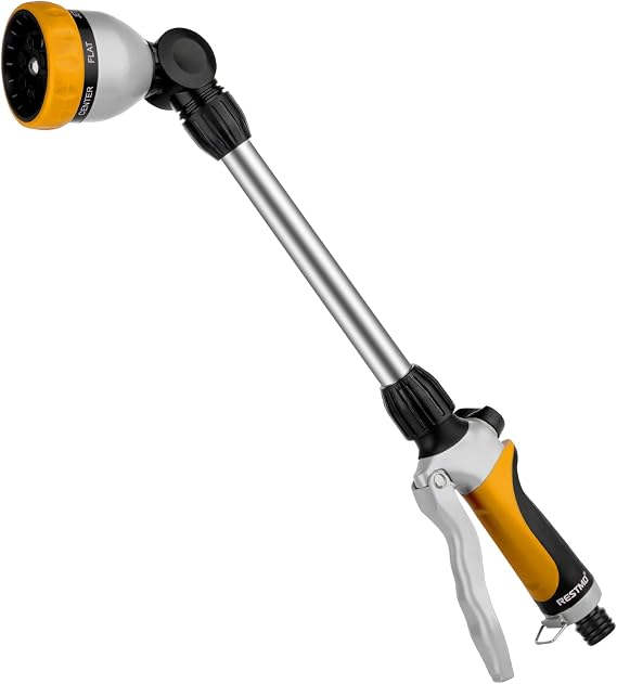 RESTMO Watering Lance for Garden Hose 48cm Hose Pipe Spray Gun