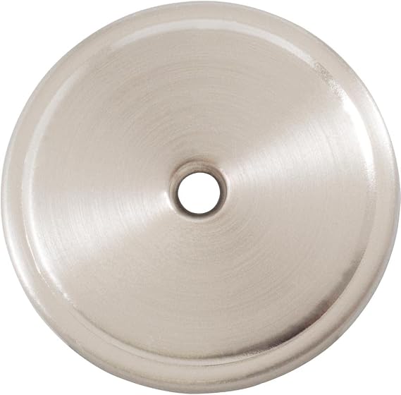 Bi-Fold Closet Door Knob Backplate, 1-3/4 Inches, Satin Nickel
