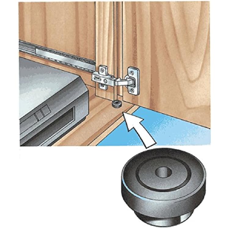 Pocket Door Roller4 Pcs - Durable Plastic Sliding Door Rollers - Easy to Install Garage Door Roller - Drawer Rollers Keeps Door Aligned Versatile Sliding Door Guide for Woodworking & DIY Projects