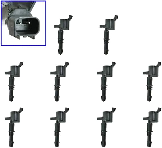 Ignition Coil Pack Kit Set of 10 Compatible with 6.8L ICA61640