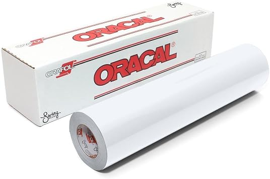 ORACAL 651 White Glossy Permanent Vinyl for Indoor & Outdoor Use - (12" x 50ft)