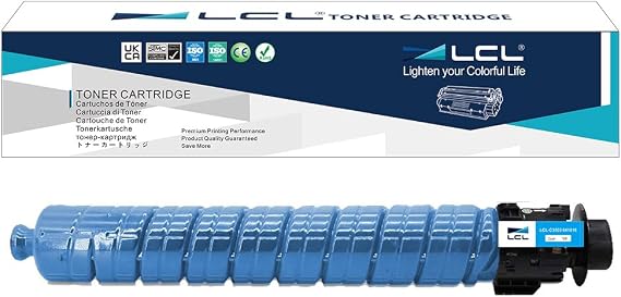LCL Compatible Toner Cartridge Replacement for Ricoh 841816 for Ricoh MP C3003 C3503 C3004 C3504 C3004ex C3504ex Lanier MP C3003 C3503 C3004 C3504 C3004ex C3504ex Printer (1-Pack Cyan)