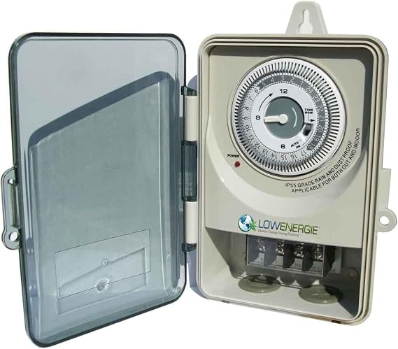 Heavy Duty Timer Switch 30A 6500w IP55 water resistant (Mechanical)