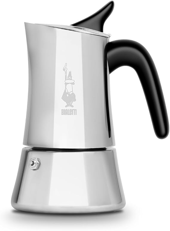 Bialetti ビアレッティ Moon Exclusive for 4 Cups, Compatible with Direct Heat/IH Coffee Maker, Espresso Maker, Moka Pot