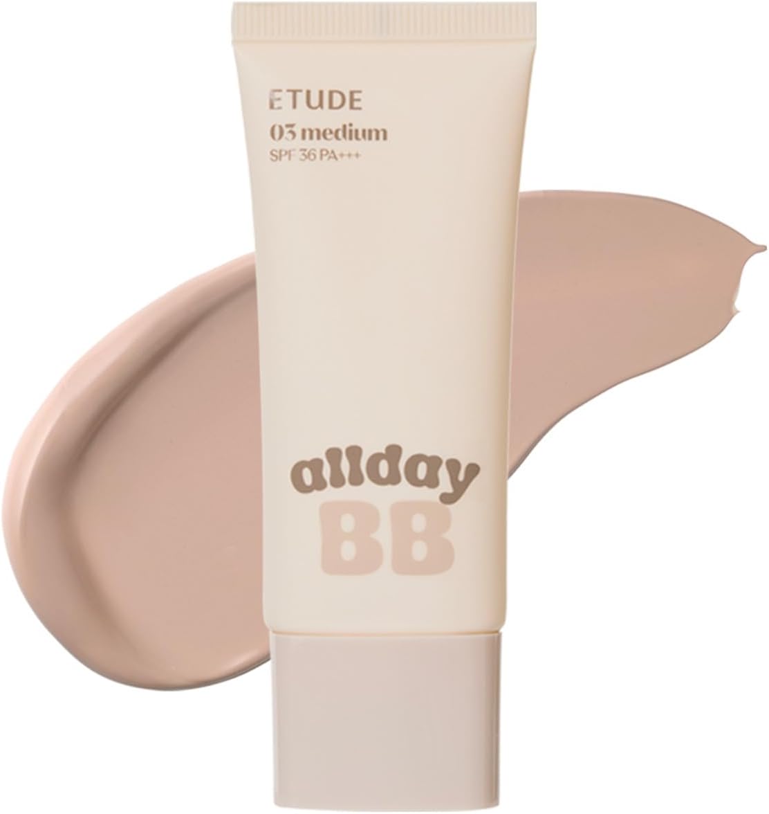 ETUDE Official All Day Glass Skin BB Cream 35mL x1 SPF36 PA Semi-Glossy Skin Tone Up PDRN Panthenol Transparency Light Application Centella Ceramide Glossy Medium Beige, 35mL