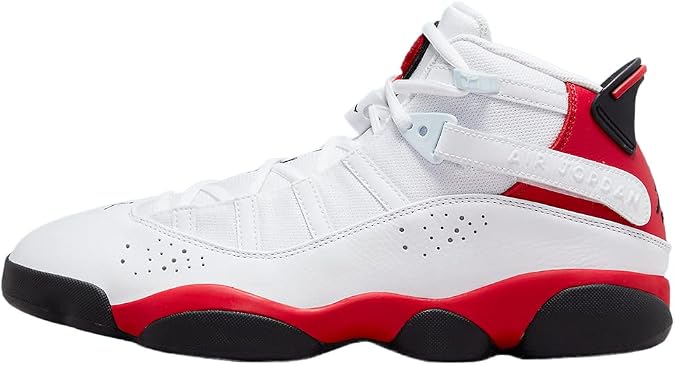 Jordan 6 Rings Chicago Men's Basketball Shoes (White/Red)