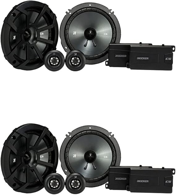 KICKER CSS65 6.5-INCH (160mm) Component System with .75-INCH (20mm) Tweeter, Bundle