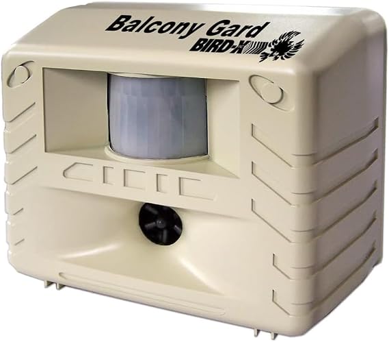 Bird-X Balcony Gard Ultrasonic Bird Chaser 900 Sq. Ft. Pigeons & More