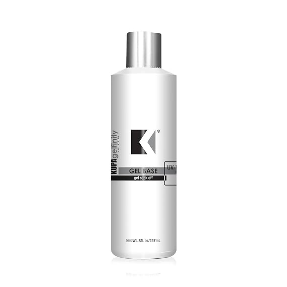 KUPA GelFinity Gel Base Coat, Superior Adhesive Bond for Long-Lasting Nail Polish, Professional UV/LED Soak-Off Foundation 8.0 Fl Oz