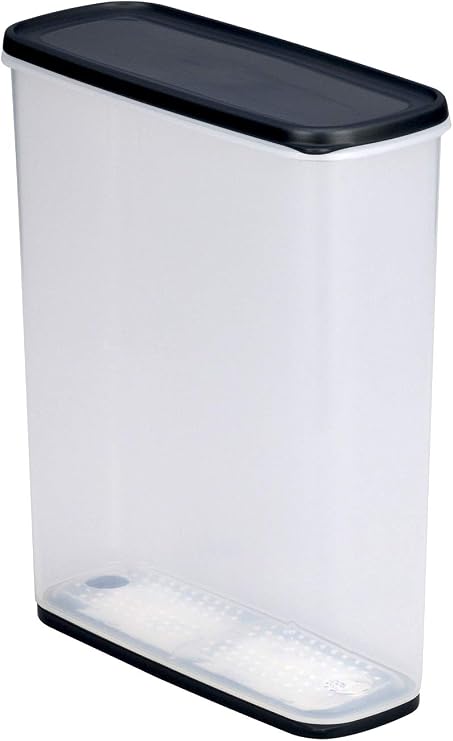 Inomata-k Clear Black Dried Goods Storage Container 6.0 Made in Japan 1216