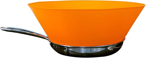 Frywall 8 (Small) - Orange - Splatter Guard, as Seen on Shark Tank