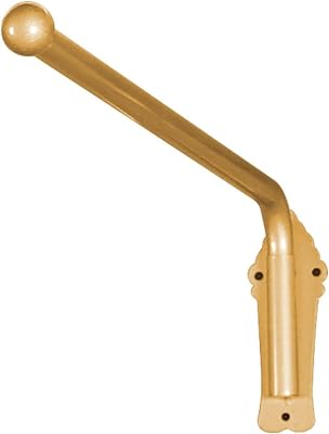Heavy Duty Iron Drapery Rod With Finials,1pcs Swing Arm Window Curtain Rod, Movable Window Curtain Rail Display Stand For Front Door Store Kitchen Bathroom120cm47.2in, Black Color : Gold, Size