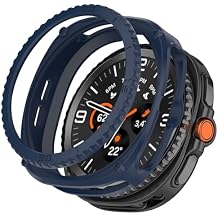 Bezel Ring Cover Compatible with Samsung Galaxy Watch 8 Classic 46mm Case Smartwatch Accssories (Blue)