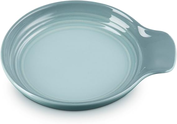 Le Creuset Signature Stoneware Spoon Rest, 6 Inches, Sea Salt