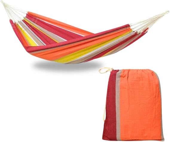 Amazonas 2 Person Hammock | XL Indoor/Outdoor Hammock Swing | Max 440 lbs, Acerola