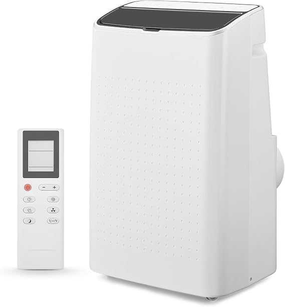 Portable Air Conditioner 14000 BTU, Air Conditioners 3-in-1 A/C Unit Dehumidifier & Fan for 500-700 Sq.Ft Rooms, 52 dB Quiet, 24H Timer, AC Unit for Bedroom Apartment Dorms, Window Kit Included, Black