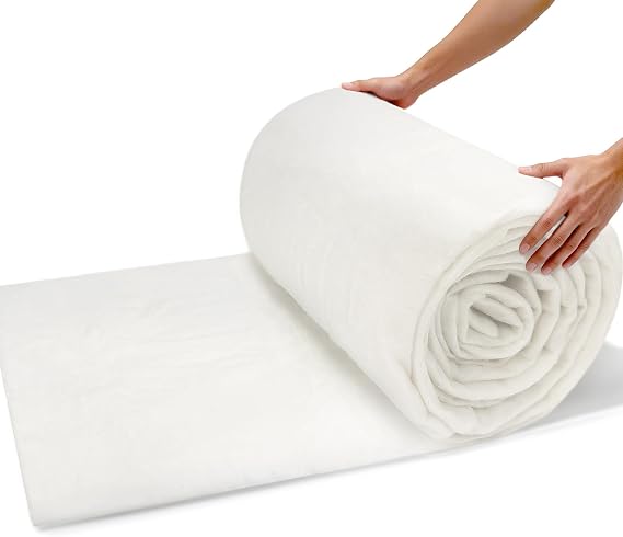 Dacron Upholstery Batting 36 x 5 Yards Polyester Fiber Fill for Cushions, Quilts and DIY Craft Projects, Soft Padding Material Quilt Batting