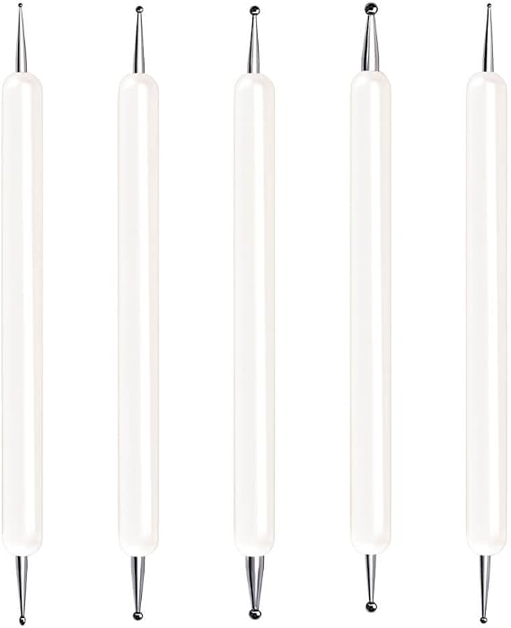 Selizo 5pcs Embossing Stylus Tool Nail Art Dot Tool Scoring Tracing Pen for Ceramic Clay Craft Nail Art Design Transfer Paper Mandala Drawing Rock Painting