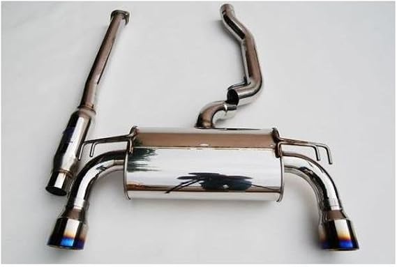 Invidia (HS09MEXG3T) Q300 Cat-Back Exhaust System with Titanium Rolled Tip for Mitsubishi Evo X