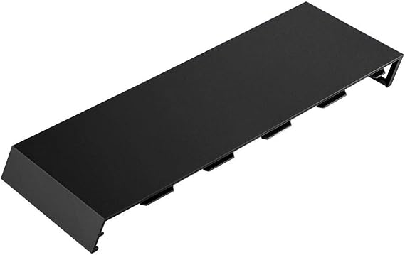PS4 Shell Replacement HDD Cover for PS4 PS4 Controller Shell Replacement Housing Front Plate HDD Shell Skin Case Cover Faceplate Replacement Fit for PS4 Console (Black)