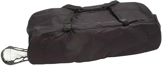 Champion Sports Lacrosse Equipment Bag Heavy-Duty Nylon, Stick Compartment, Waterproof Bottom, Adjustable Strap, 44x15x13in