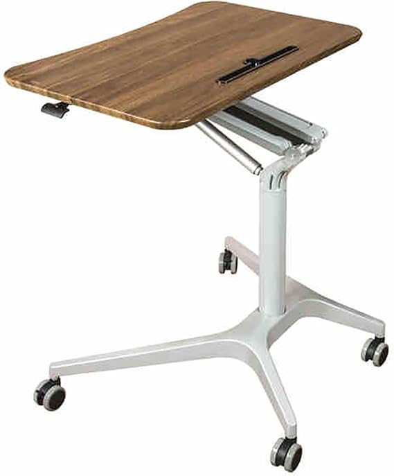 Height Adjustable le Stand with Wheels - Portable Laptop Desk & Versatile for Classroom, Church, Concert - Black Rolling Speaker Stand for Easy li & Stabili