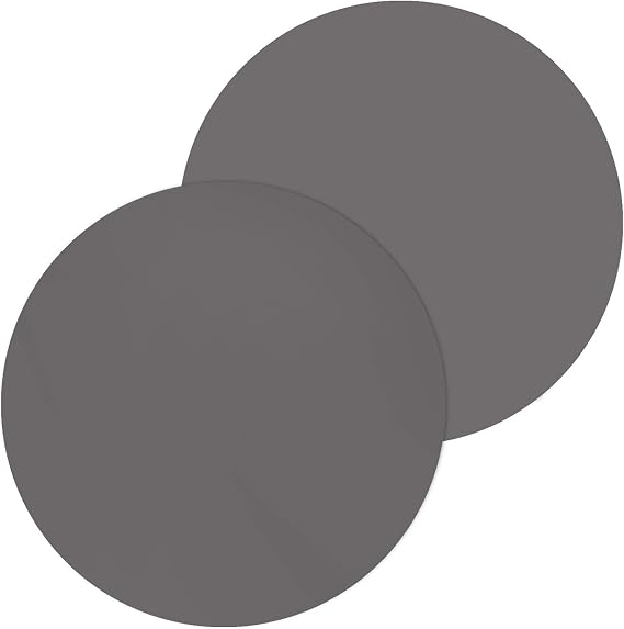 12 Inch Silicone Microwave Multi-Mat, Non-Stick Heat Resistant Oven Mat Microwave Trivet Mat - 2 Pack Gray