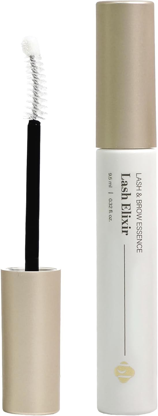 QBS BL Elixir Lash & Brow Booster – Peptide Eyelash Formula for Thickness, Lash Conditioning Treatment, Brow Strengthening Complex with Biotin & Hyaluronic Acid, Dual Precision Applicator - 9.5ml
