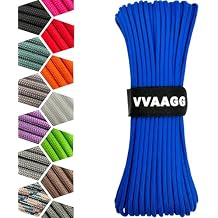 VVAAGG 1000 Paracord Rope 200FT, 4mm Utility Parachute Cord 12 Strand Nylon Rope for Camping, Tent, Clothsline, Outdoor Hiking, Fishing (Blue, 200FT)