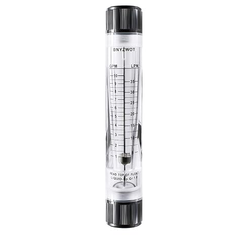 Pipe Liquid Flow Meter Plexiglass Flowmeter G1 Thread G-25 1-10GPM 5-35LPM