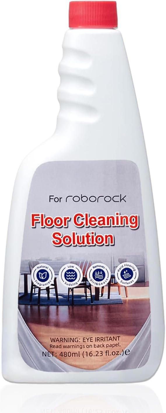 1 Pack Floor Cleaning Solution Compatible with Roborock Vacuum Mop Solution Citrus Scented, Residue & Streak Free Deep Clean for Hardwood, for Roborock Saros 10/10R/Z70, Q7 Q8 Q10 S7 S8 Qrevo Series