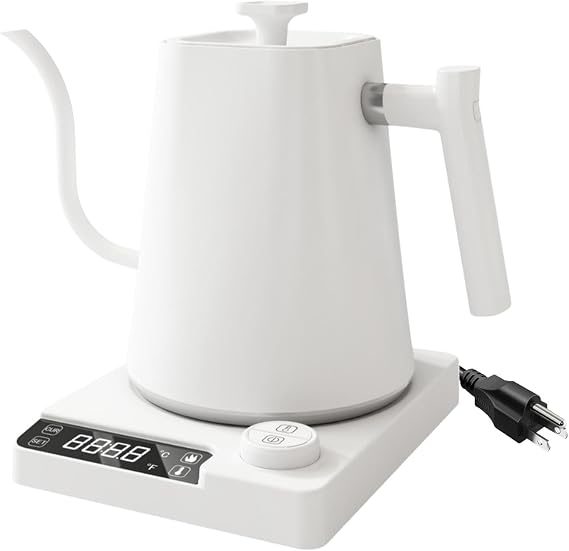 Electric Gooseneck Kettle Electric Tea Pot Fast Boiling Multifunction Pour Over Coffee Kettle Hot Water Boiler for Cafe Bar