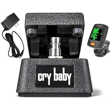 Dunlop CBM95 Cry Baby Mini Wah Pedal Bundle with Clip-on Tuner and 9V Power Supply