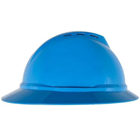 MSA V-Gard 500 Hat Vented 6-Point Fas-Trac III, Blue, Lot of 20