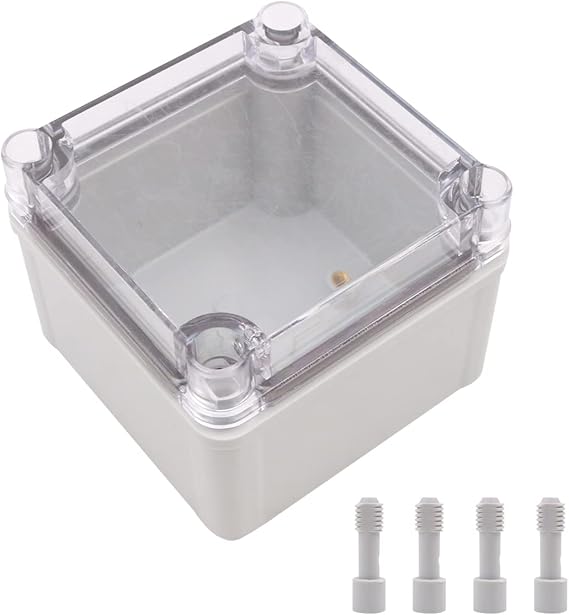 Electronic Waterproof IP67 Sealed ABS Plastic DIY Junction Box Enclosure Case Clear - 100 * 100 * 75mm