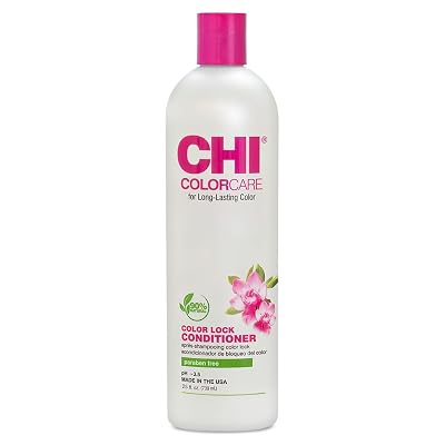 CHI ColorCare Color Lock Conditioner, Locks In Color & Replenishes Moisture For Color-Treated Hair, Sulfate, Paraben, Cruelty-Free, 25 Oz
