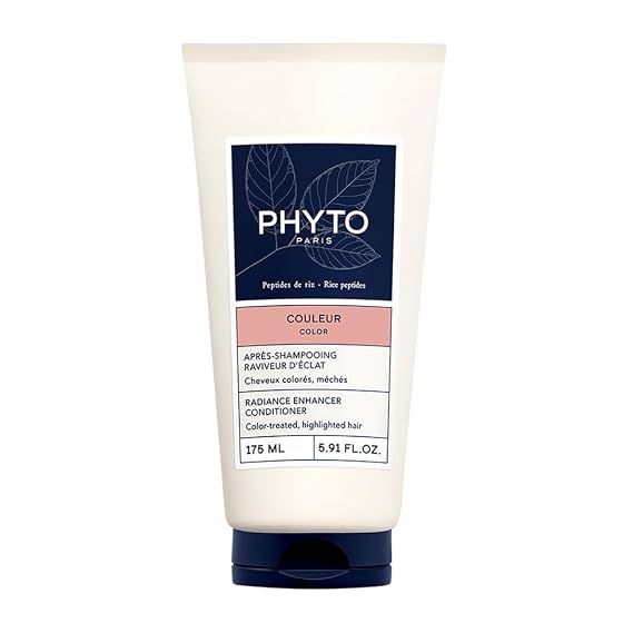 PHYTO Color Radiance Conditioner for Color-Treated Hair | Vegan, Sulfate-Free, Silicone-Free | Detangles & Revives Shine | Made in France | 5.91 fl oz
