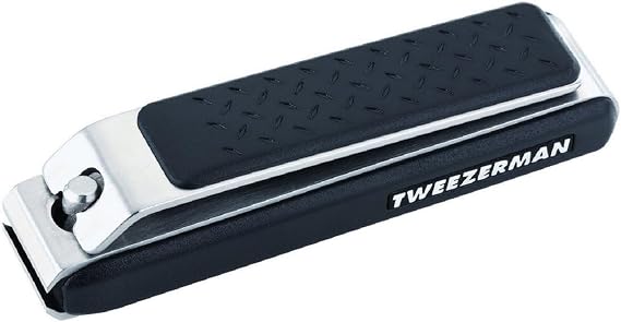 Tweezerman Heavy Duty Toenail Clipper with Nail Catcher (Pack of 1) | Ergonomic Grip, Durable Stainless Steel, Cuts Thick Toenails, Mess-Free Grooming