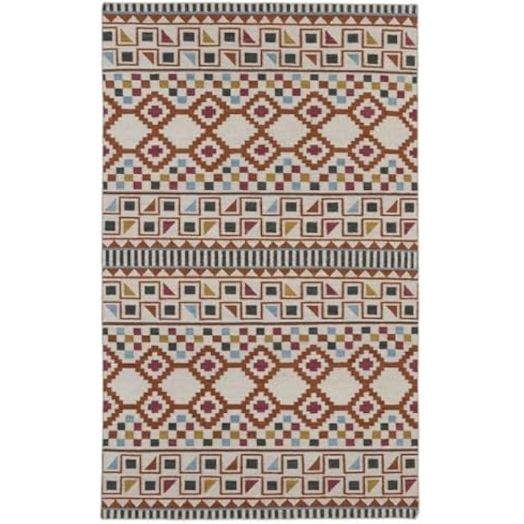 Kaleen Rugs Nomad Collection NOM08-53 Paprika Flat-Weave 36 x 56 Rug
