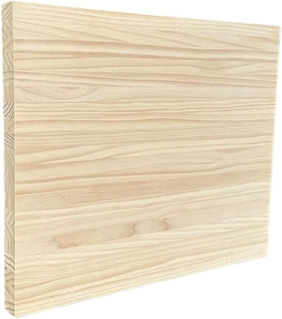 Crafting Wood Panel, Unfinished, Radiata Pine, 15x18 inches, 1.5 inch Depth (3)