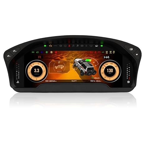 Linux Auto Aftermarket Digital Instrument Dash Panel Car Gauge Cluster Replacement Dashboard LCD Display for Nissan Y61 Safari/Super Safari 2005-2024