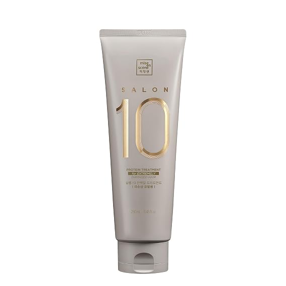 Mise En Scene Salon 10 Protein Treatment for Severe Damaged Hair - Low Porosity Hair Care, Deep conditioner with Floral Fragrance, 10-Second Protein Recover, Korean hairproduct 8.45 Fl. Oz. (250ml)