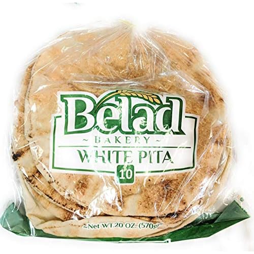Belad Bakery White Pita Bread 2 Count - 20 loaves